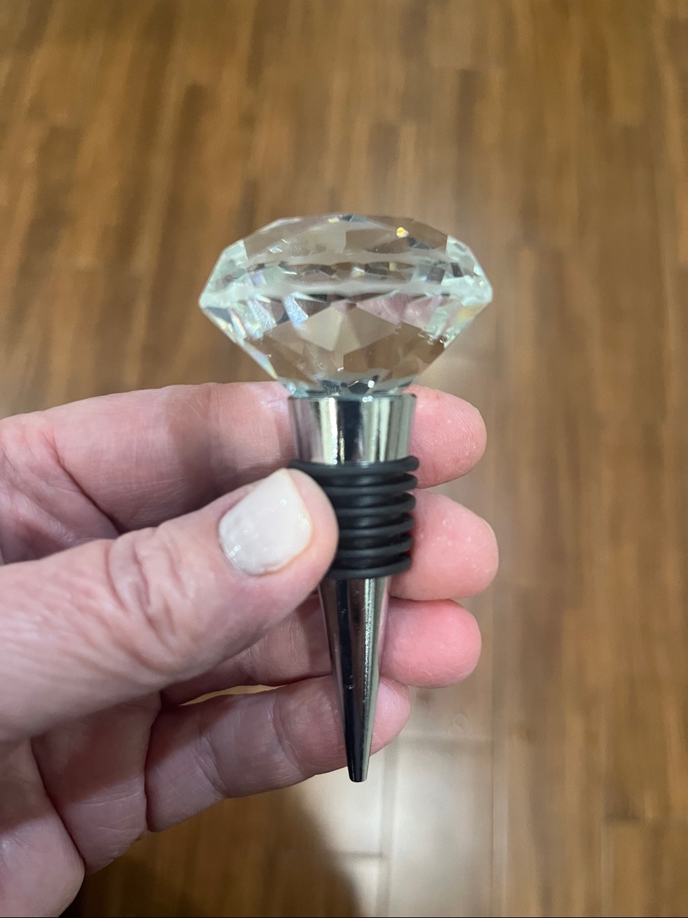 Clear Crystal Top Wine Stopper - Home Party Supplies